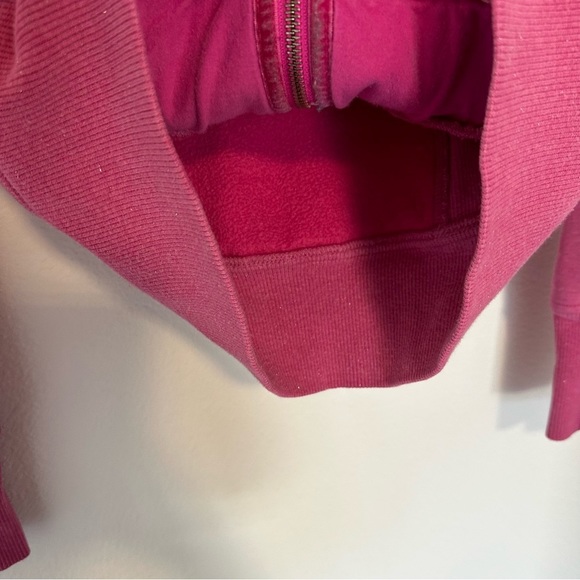 Lululemon Cuddle Up Full Zip Jacket Sparkly Pink Size 2 Women’s Side Pockets - Picture 13 of 14